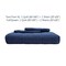 EMME Quilt Set Twin Size 2 Pieces (66x90 inches), Pre-Washed Microfiber Bedspread for All Season, Lightweight and Reversible Coverlet (Squares Pattern, Navy)